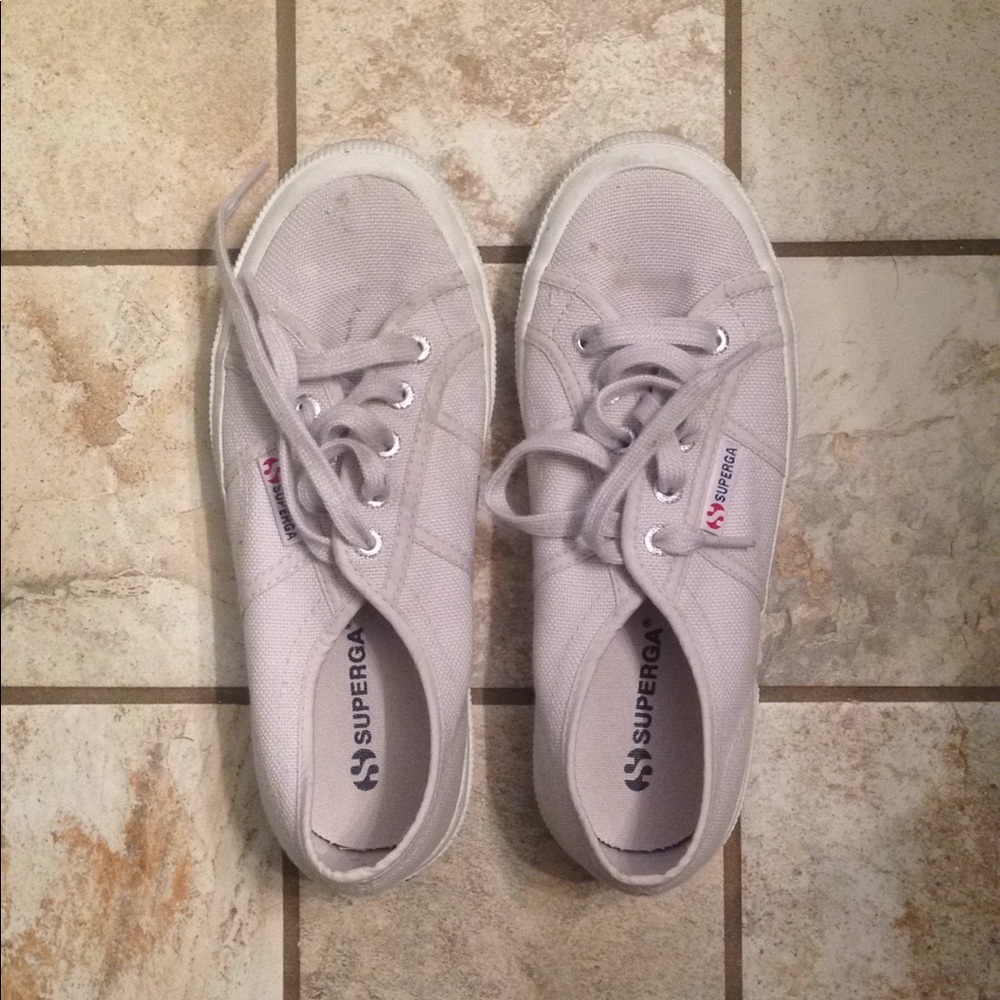 Light gray Superga sneakers